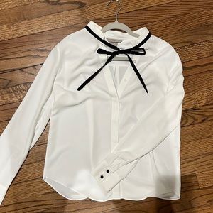 Women’s small H&M blouse with black tie
